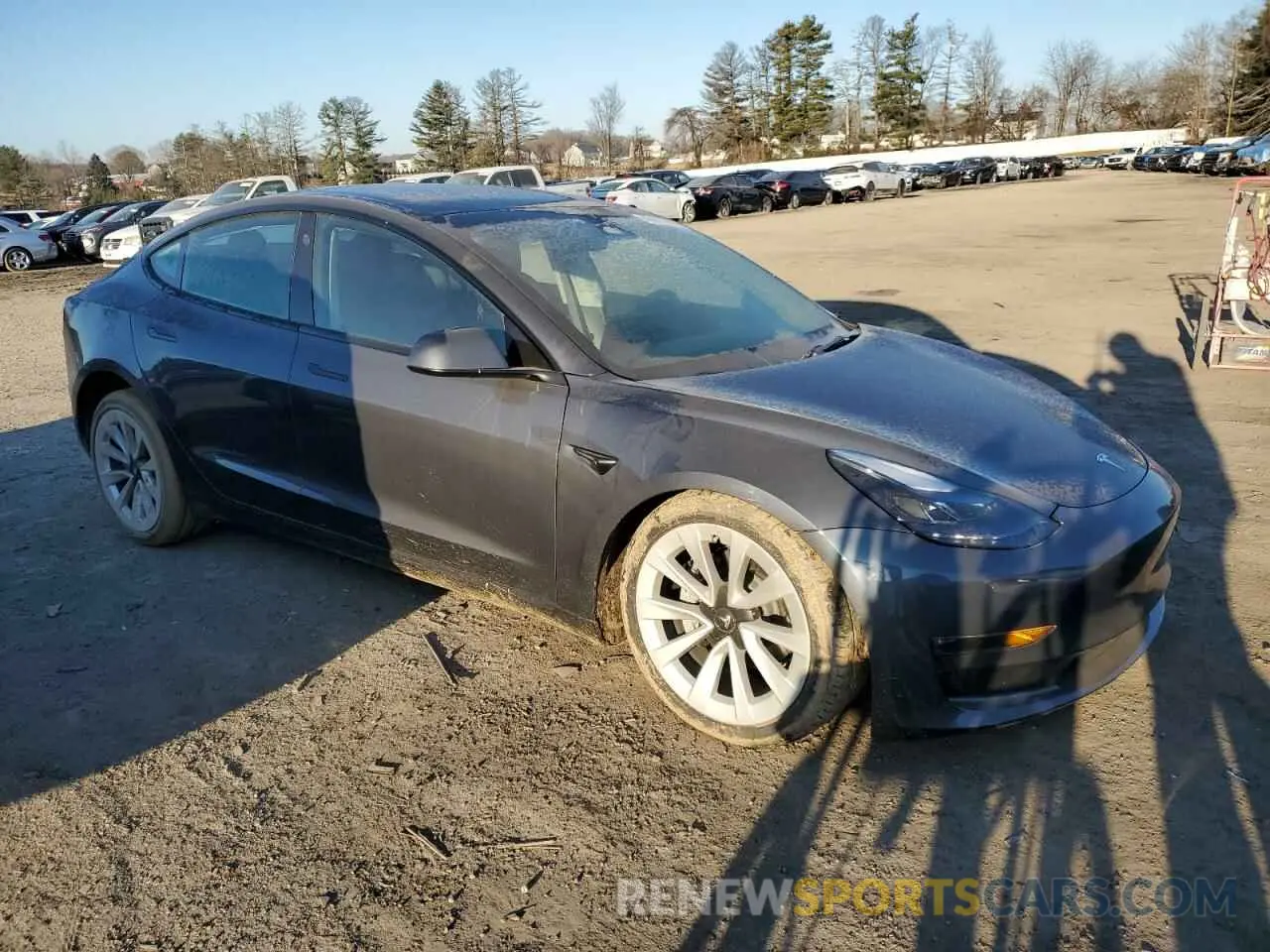 4 fotografías del automóvil dañado 5YJ3E1EB3PF703943 TESLA MODEL 3 2023