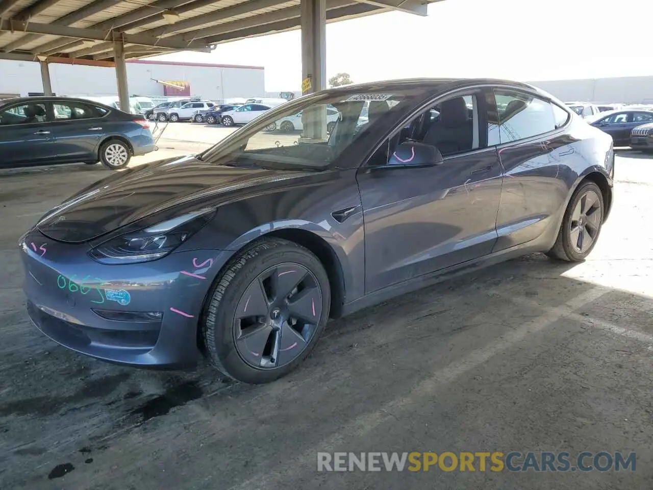1 fotografías del automóvil dañado 5YJ3E1EB3PF705515 TESLA MODEL 3 2023
