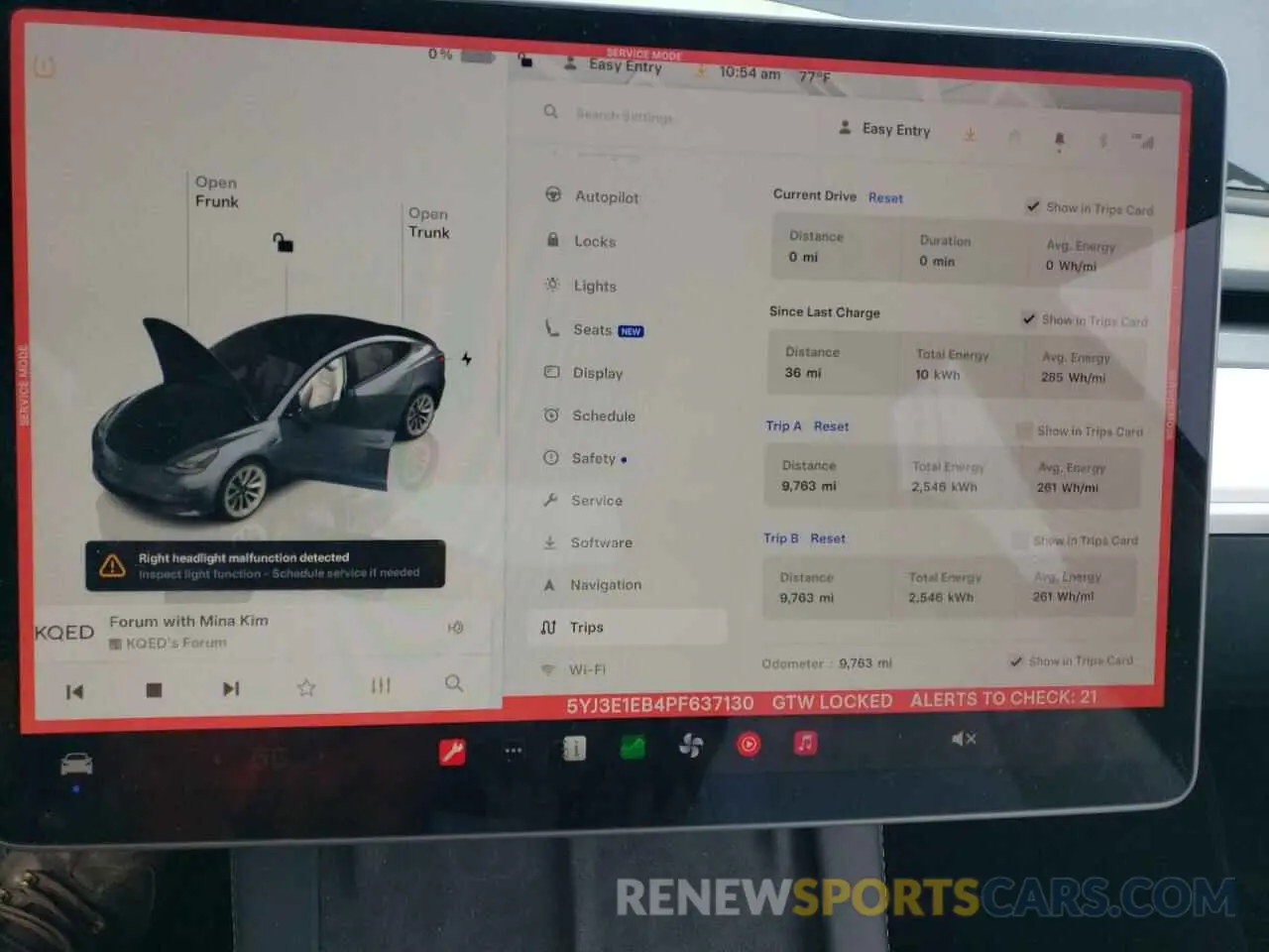 9 fotografías del automóvil dañado 5YJ3E1EB4PF637130 TESLA MODEL 3 2023