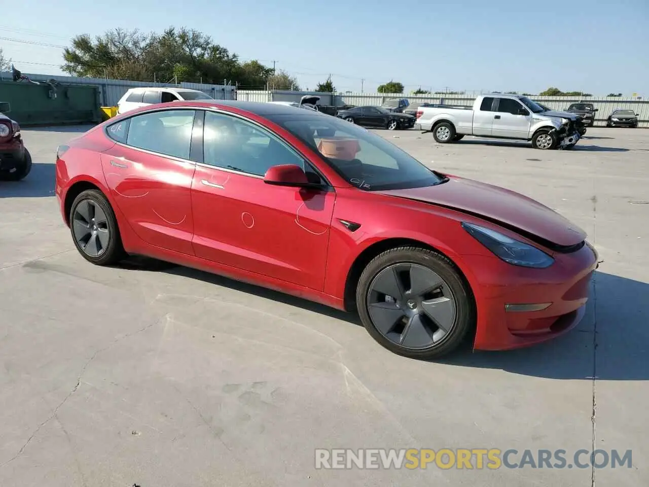 4 fotografías del automóvil dañado 5YJ3E1EB4PF683833 TESLA MODEL 3 2023