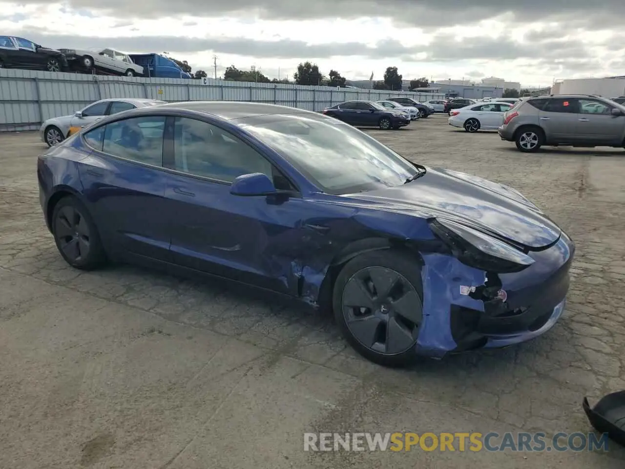 4 fotografías del automóvil dañado 5YJ3E1EB4PF704079 TESLA MODEL 3 2023