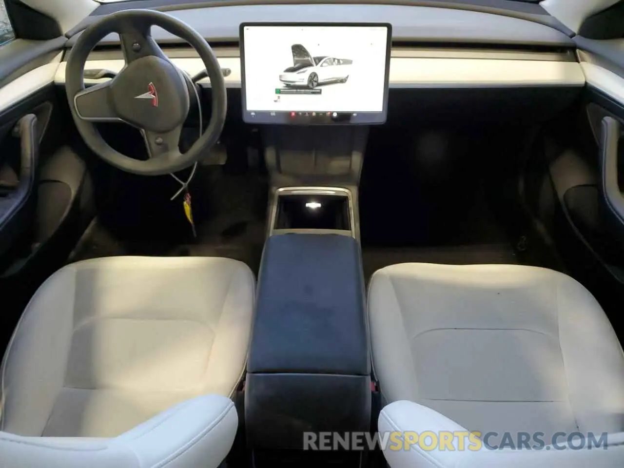 8 fotografías del automóvil dañado 5YJ3E1EB5PF480126 TESLA MODEL 3 2023