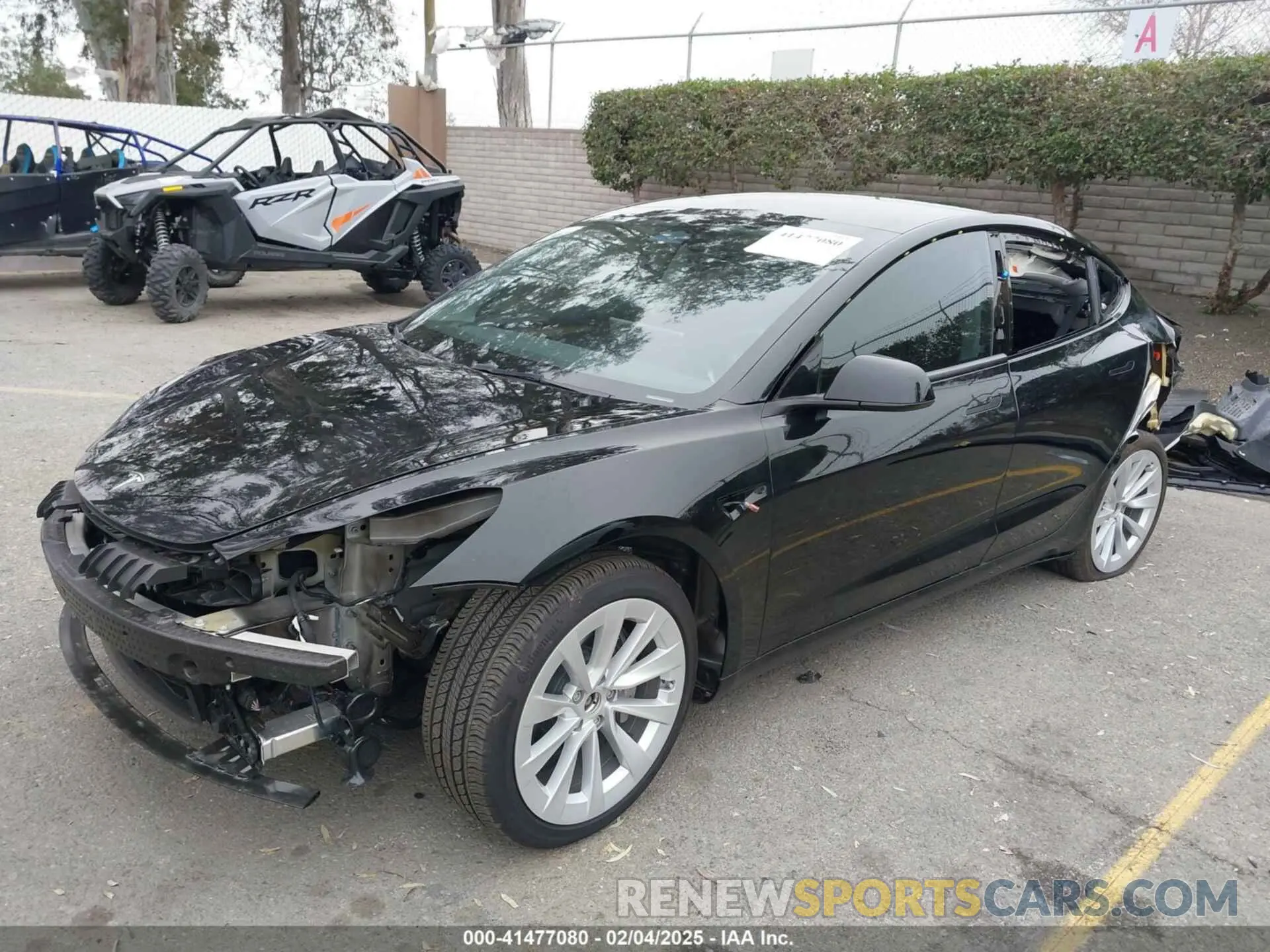 2 fotografías del automóvil dañado 5YJ3E1EB5PF594787 TESLA MODEL 3 2023