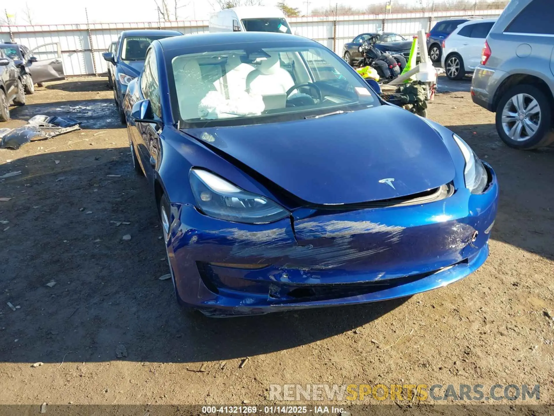 6 fotografías del automóvil dañado 5YJ3E1EB5PF623706 TESLA MODEL 3 2023