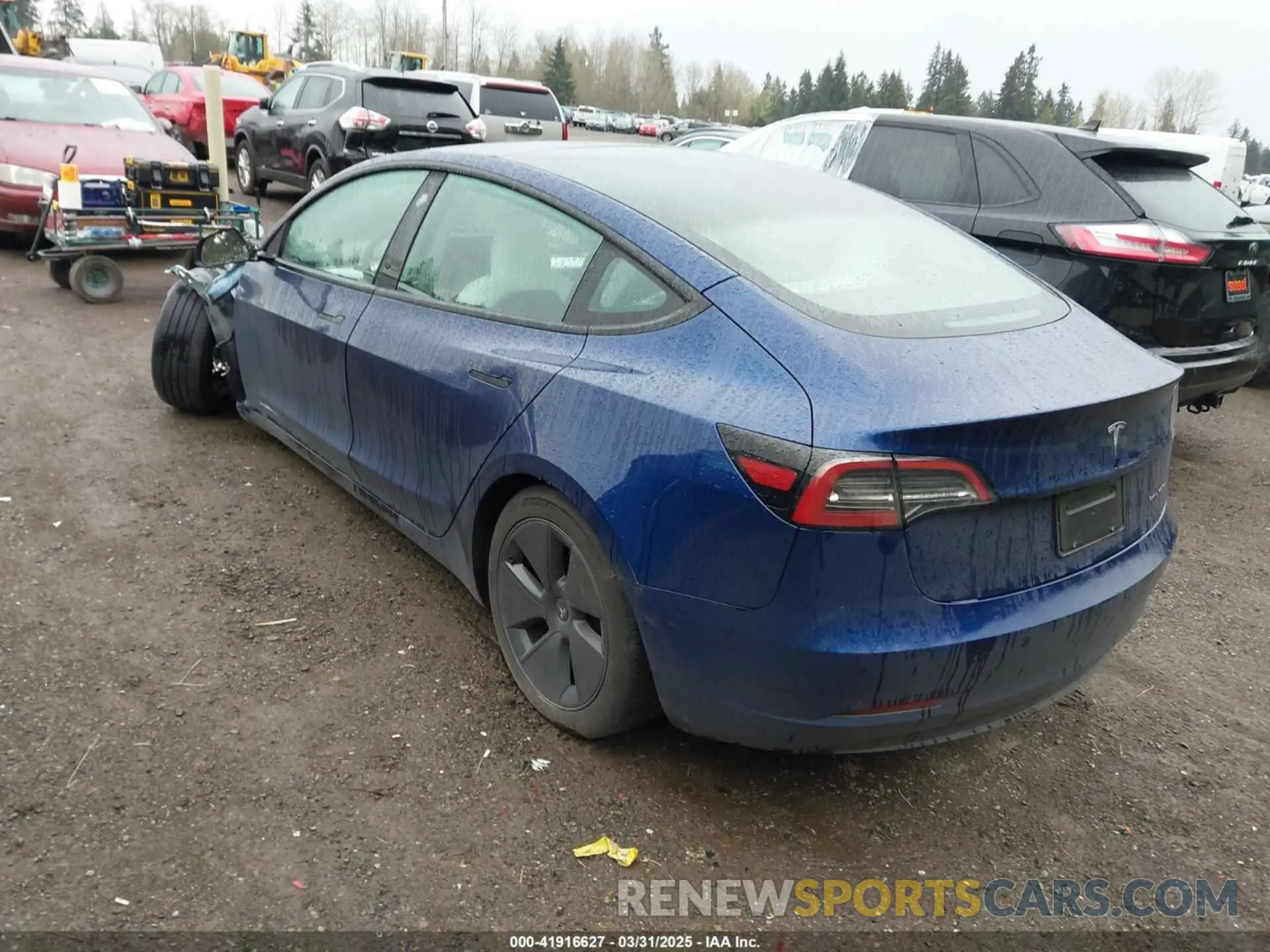 3 fotografías del automóvil dañado 5YJ3E1EB5PF704463 TESLA MODEL 3 2023