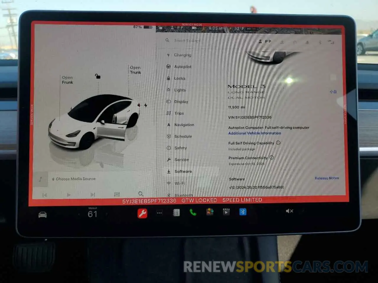 9 fotografías del automóvil dañado 5YJ3E1EB5PF712336 TESLA MODEL 3 2023