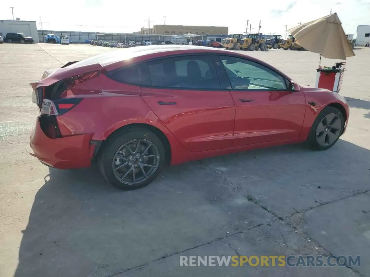 3 fotografías del automóvil dañado 5YJ3E1EB6PF416726 TESLA MODEL 3 2023