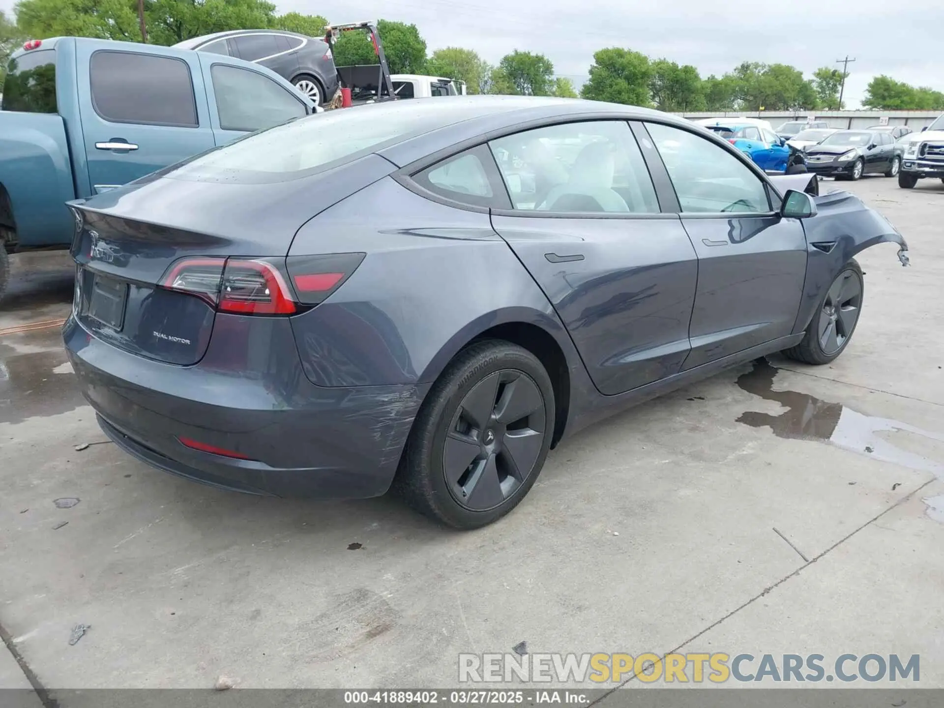 4 fotografías del automóvil dañado 5YJ3E1EB6PF632690 TESLA MODEL 3 2023
