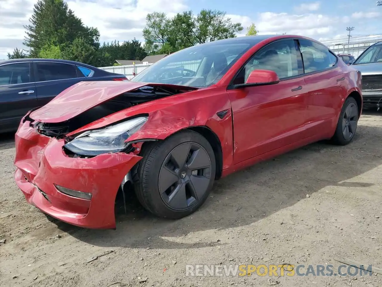 1 fotografías del automóvil dañado 5YJ3E1EB7PF390122 TESLA MODEL 3 2023
