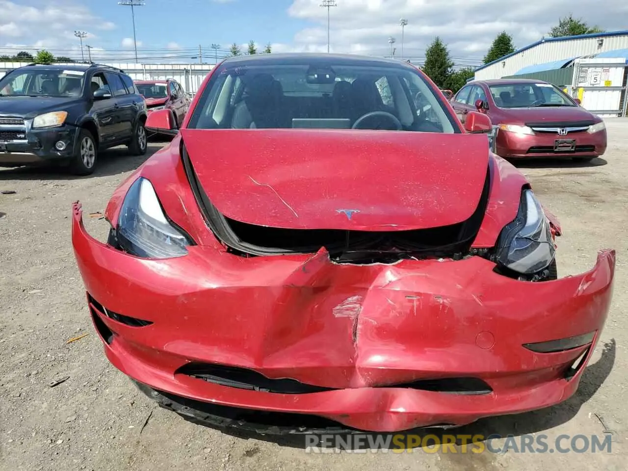 5 fotografías del automóvil dañado 5YJ3E1EB7PF390122 TESLA MODEL 3 2023