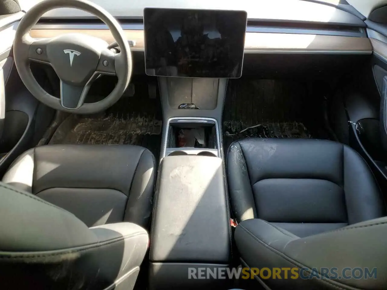 8 fotografías del automóvil dañado 5YJ3E1EB7PF393442 TESLA MODEL 3 2023