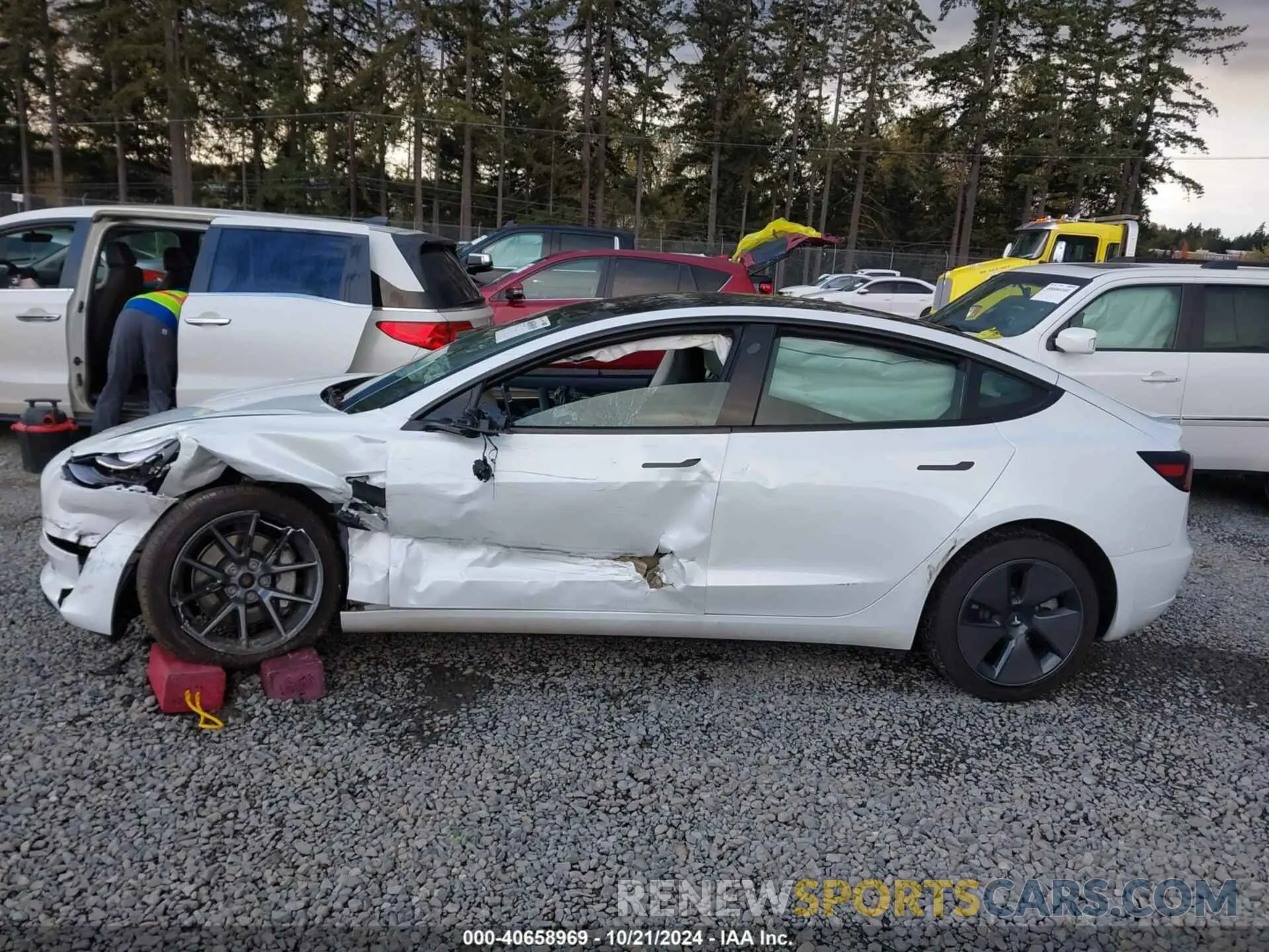 14 fotografías del automóvil dañado 5YJ3E1EB7PF603408 TESLA MODEL 3 2023