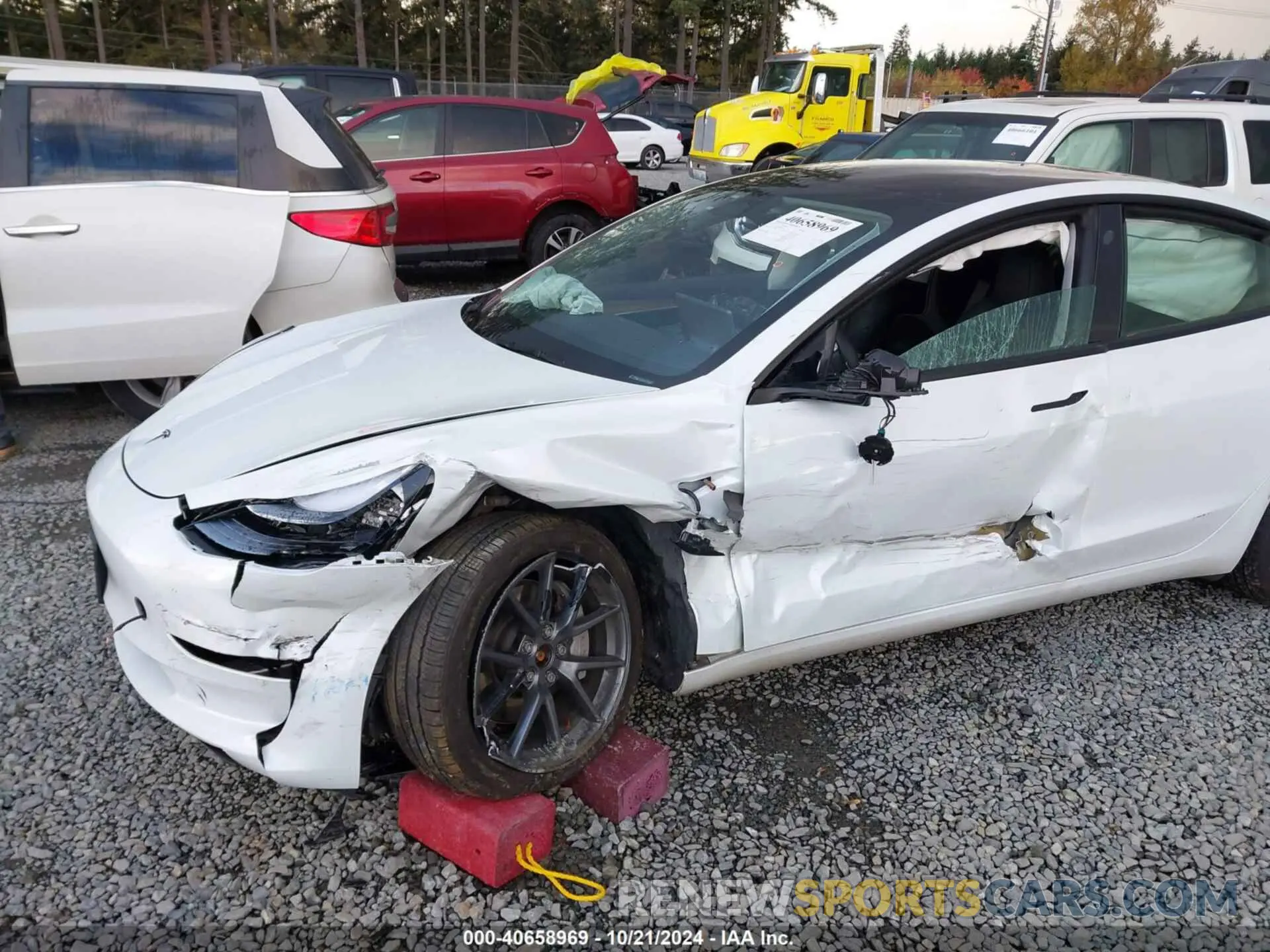 6 fotografías del automóvil dañado 5YJ3E1EB7PF603408 TESLA MODEL 3 2023