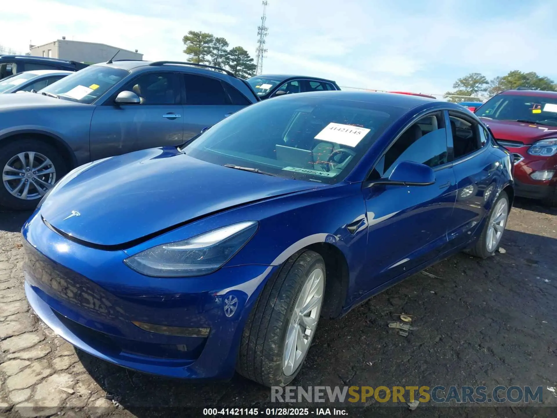 13 fotografías del automóvil dañado 5YJ3E1EB7PF615638 TESLA MODEL 3 2023