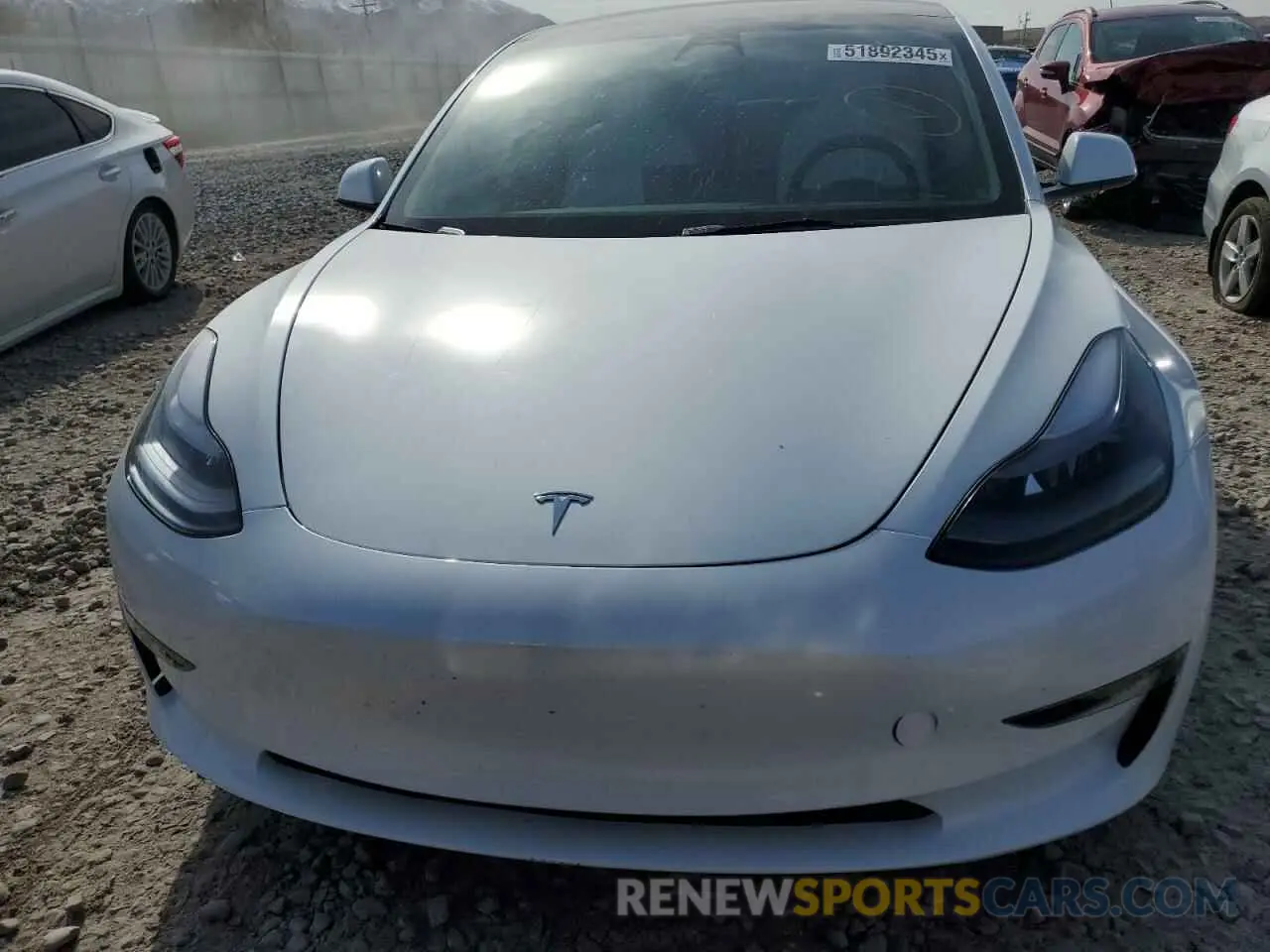 5 fotografías del automóvil dañado 5YJ3E1EB7PF686922 TESLA MODEL 3 2023