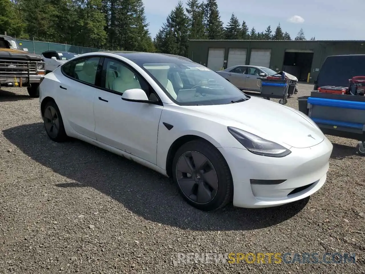 4 fotografías del automóvil dañado 5YJ3E1EB8PF386449 TESLA MODEL 3 2023