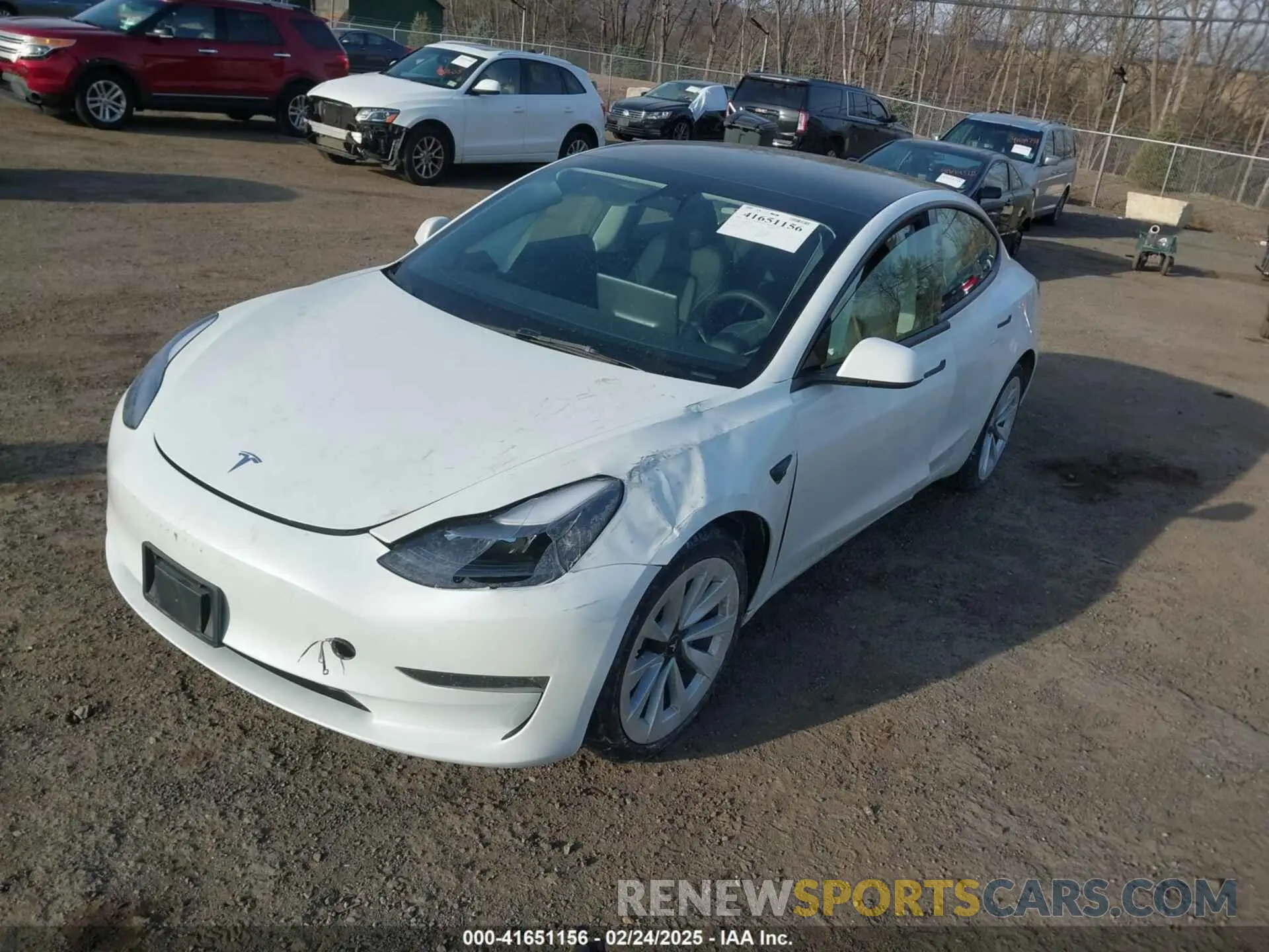 2 fotografías del automóvil dañado 5YJ3E1EB8PF600291 TESLA MODEL 3 2023