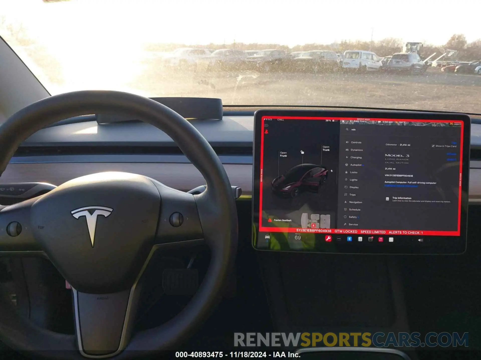 18 fotografías del automóvil dañado 5YJ3E1EB8PF604938 TESLA MODEL 3 2023