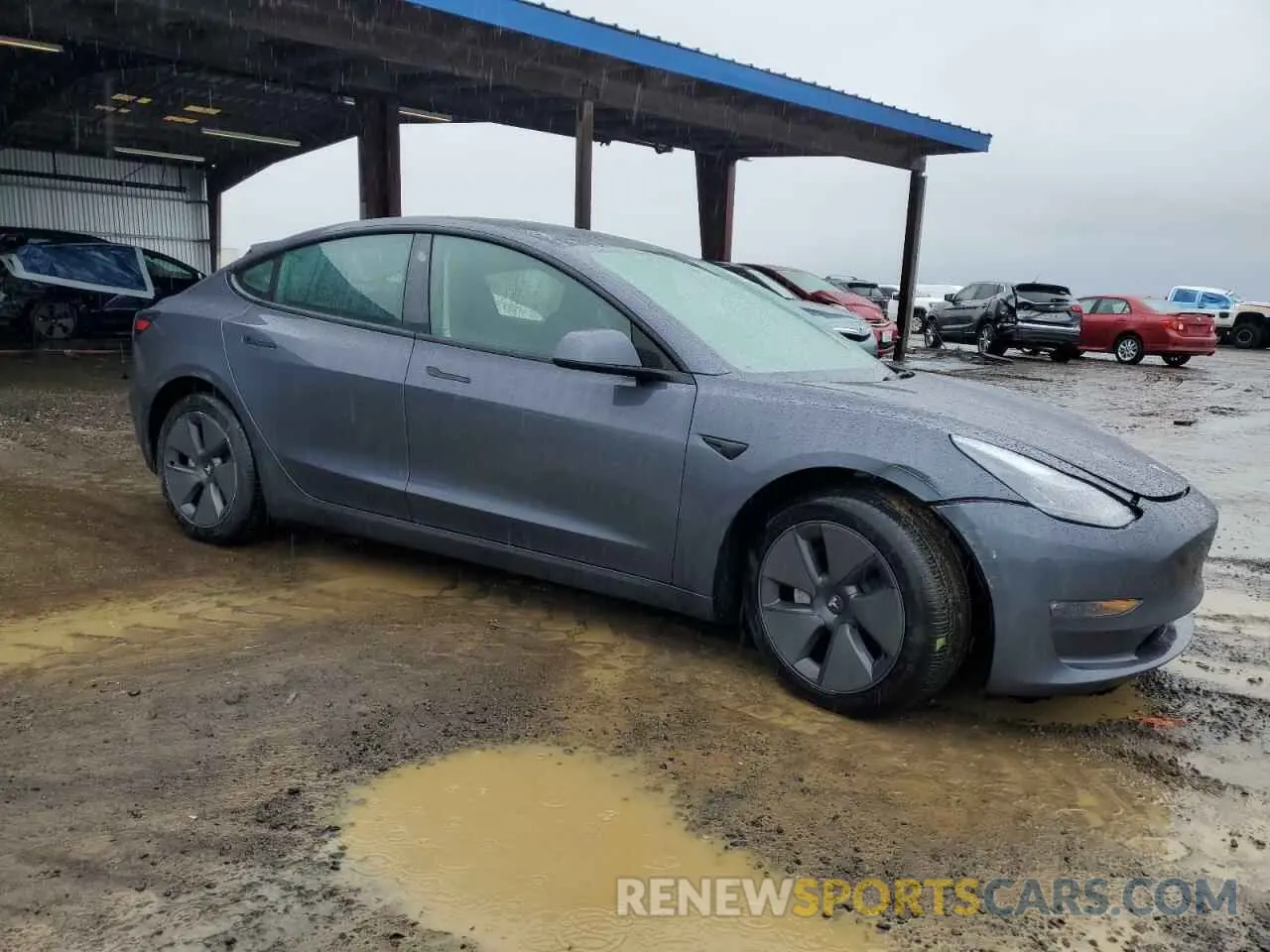 4 fotografías del automóvil dañado 5YJ3E1EB8PF713545 TESLA MODEL 3 2023
