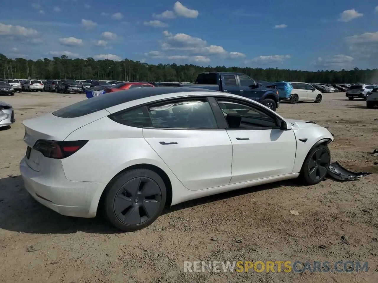 3 fotografías del automóvil dañado 5YJ3E1EB9PF386556 TESLA MODEL 3 2023