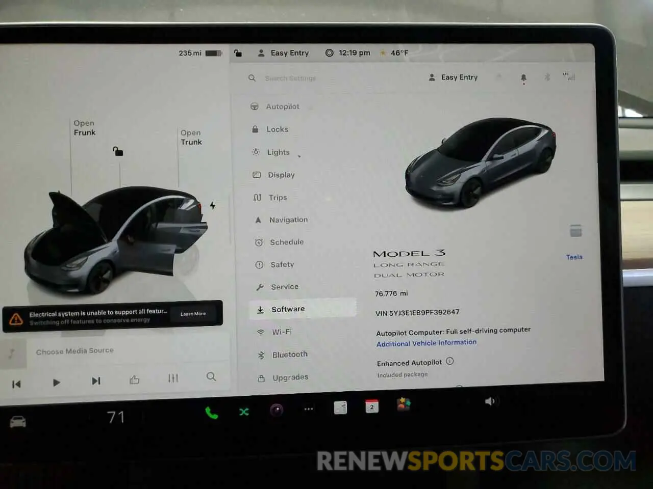 9 fotografías del automóvil dañado 5YJ3E1EB9PF392647 TESLA MODEL 3 2023