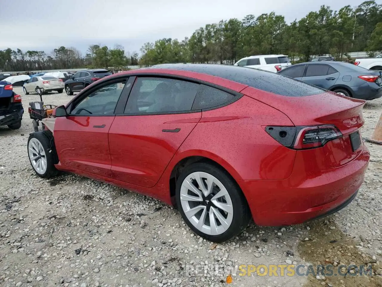 2 fotografías del automóvil dañado 5YJ3E1EB9PF471347 TESLA MODEL 3 2023