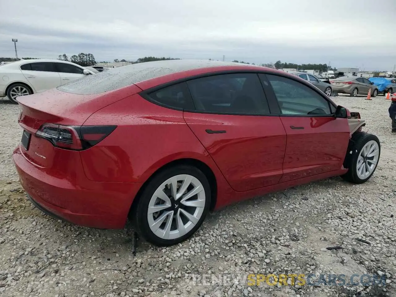 3 fotografías del automóvil dañado 5YJ3E1EB9PF471347 TESLA MODEL 3 2023