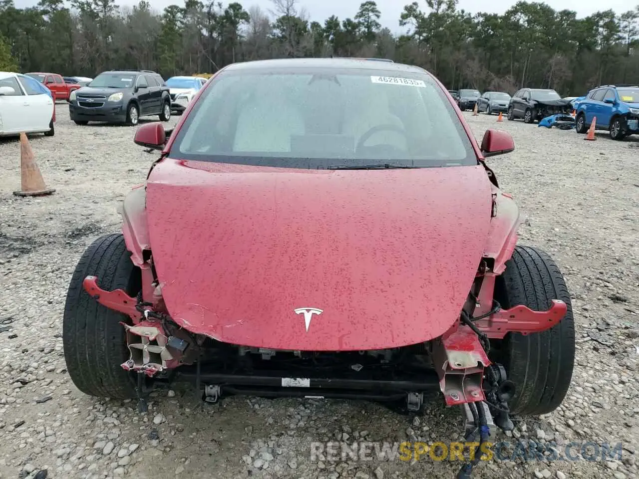 5 fotografías del automóvil dañado 5YJ3E1EB9PF471347 TESLA MODEL 3 2023