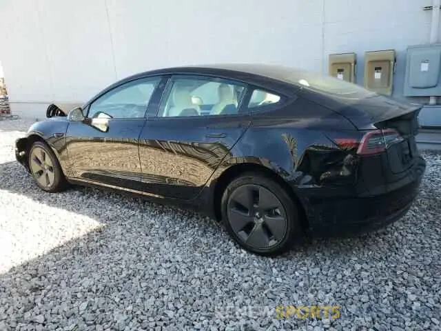 2 fotografías del automóvil dañado 5YJ3E1EBXPF594025 TESLA MODEL 3 2023