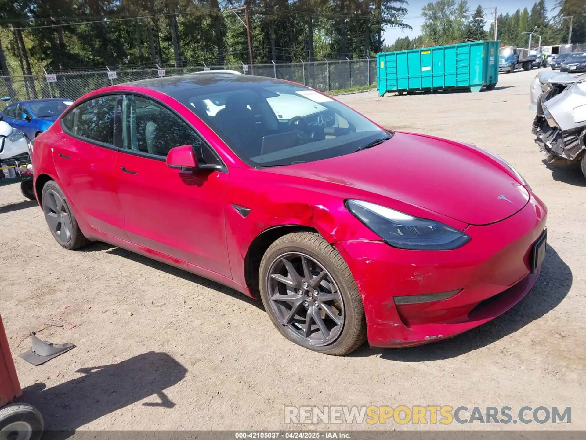 1 fotografías del automóvil dañado 5YJ3E1EBXPF603421 TESLA MODEL 3 2023
