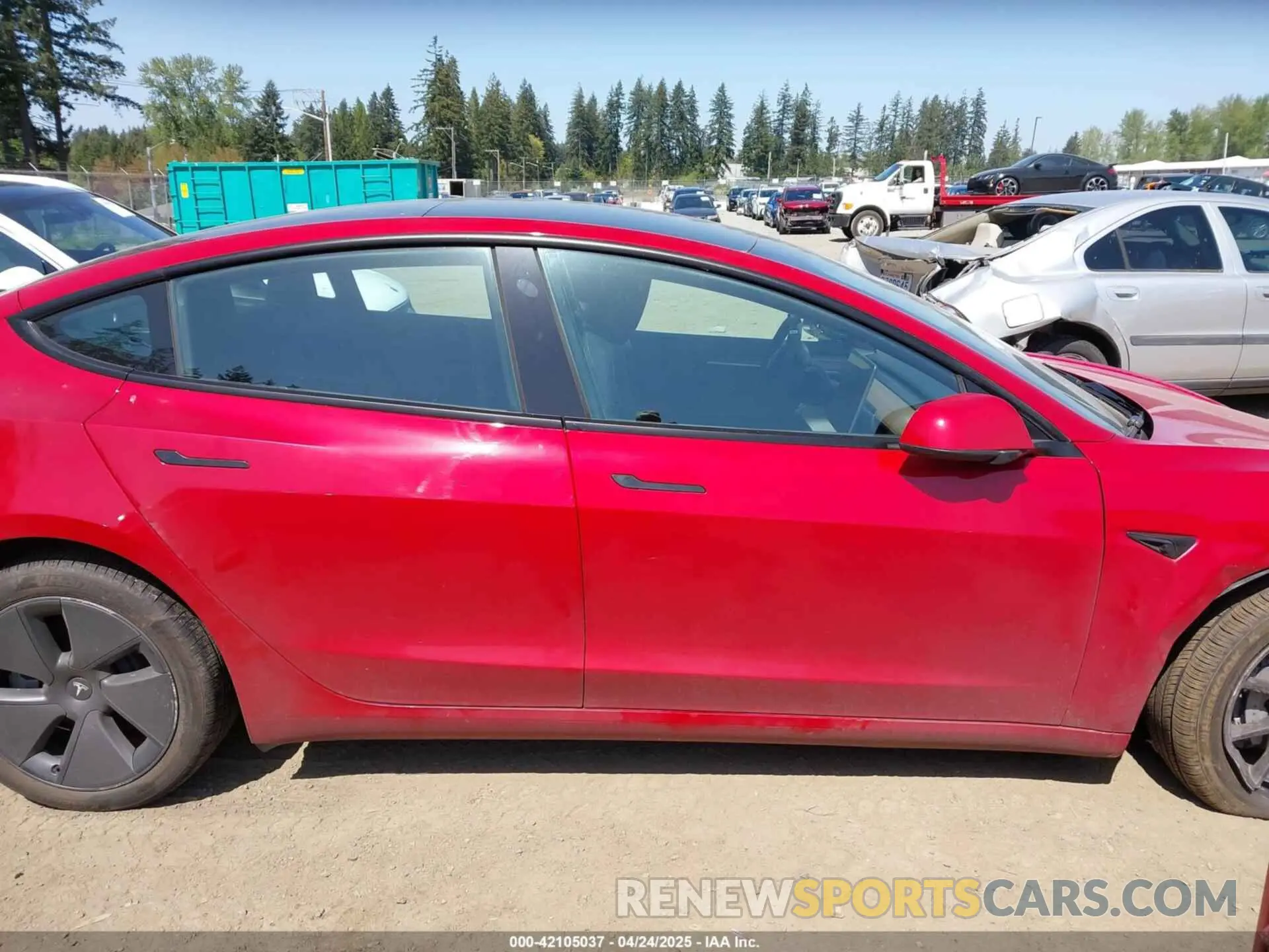 13 fotografías del automóvil dañado 5YJ3E1EBXPF603421 TESLA MODEL 3 2023