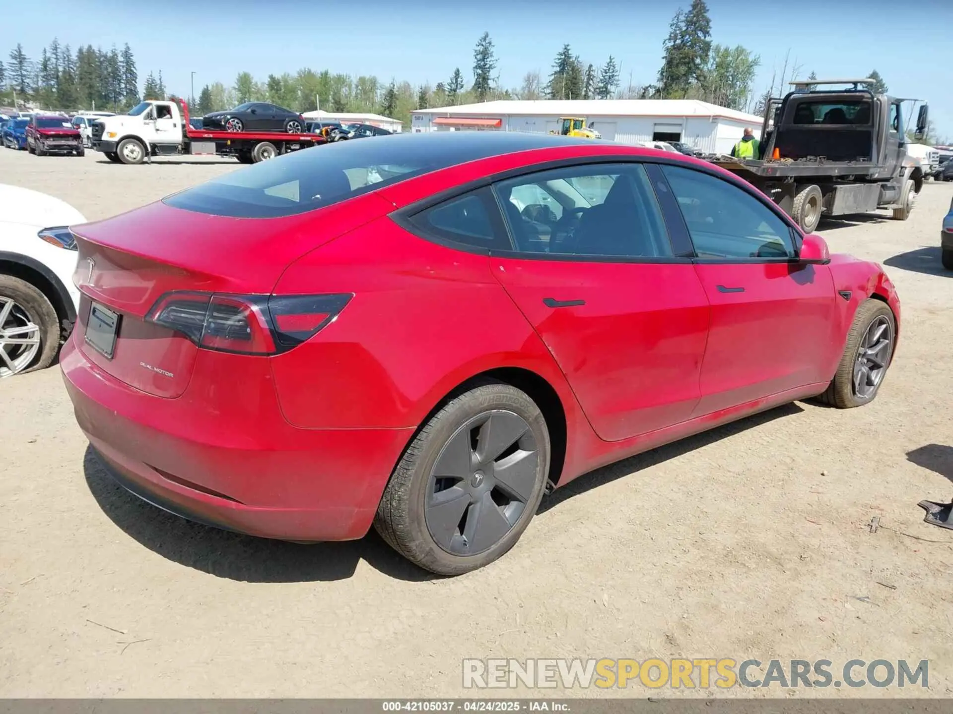 4 fotografías del automóvil dañado 5YJ3E1EBXPF603421 TESLA MODEL 3 2023