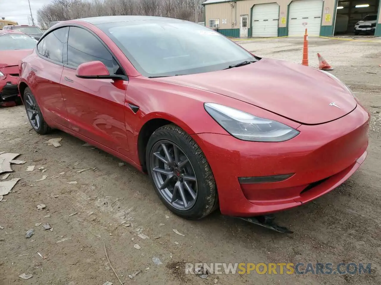 4 fotografías del automóvil dañado 5YJ3E1EBXPF636807 TESLA MODEL 3 2023