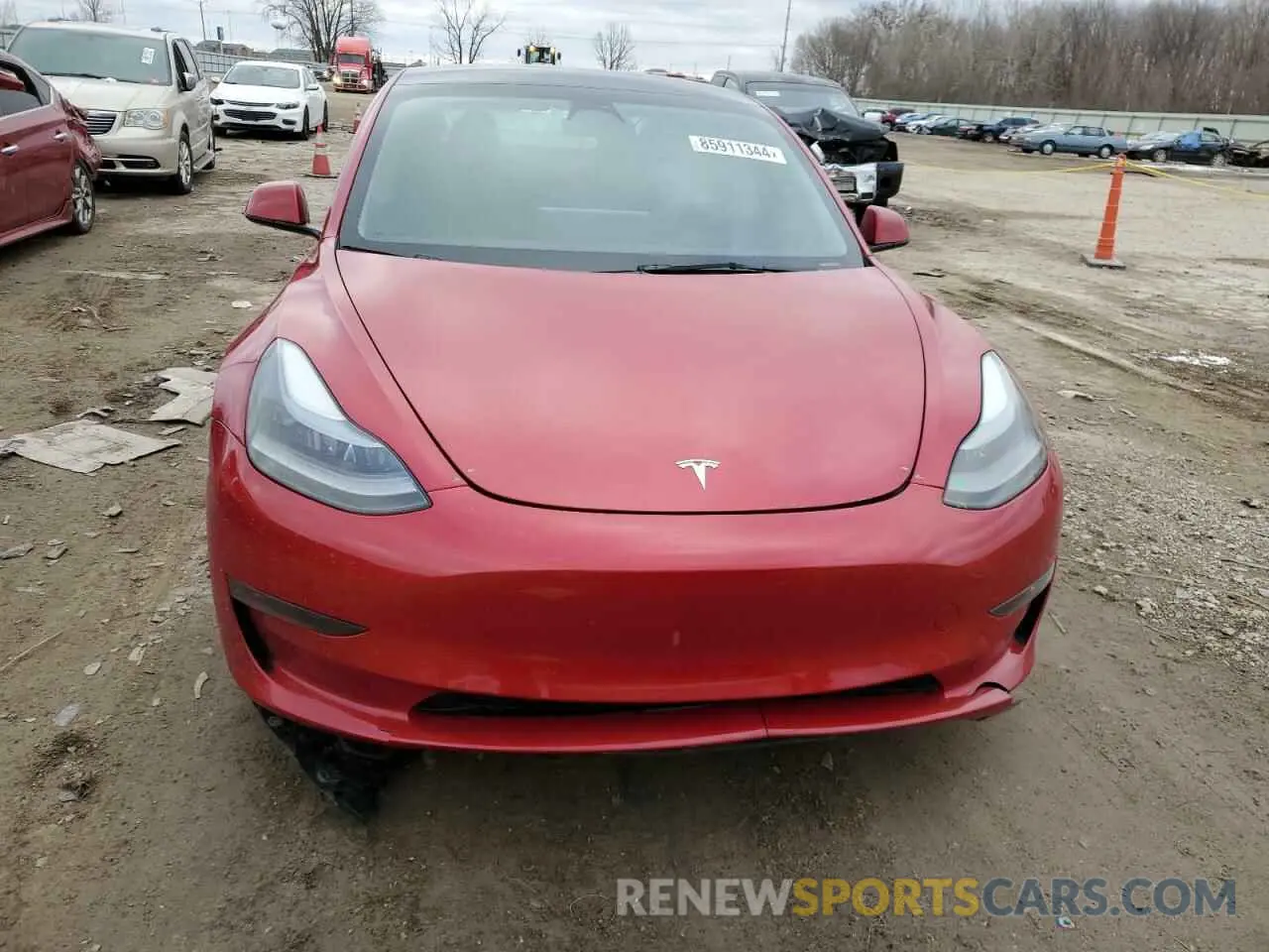 5 fotografías del automóvil dañado 5YJ3E1EBXPF636807 TESLA MODEL 3 2023