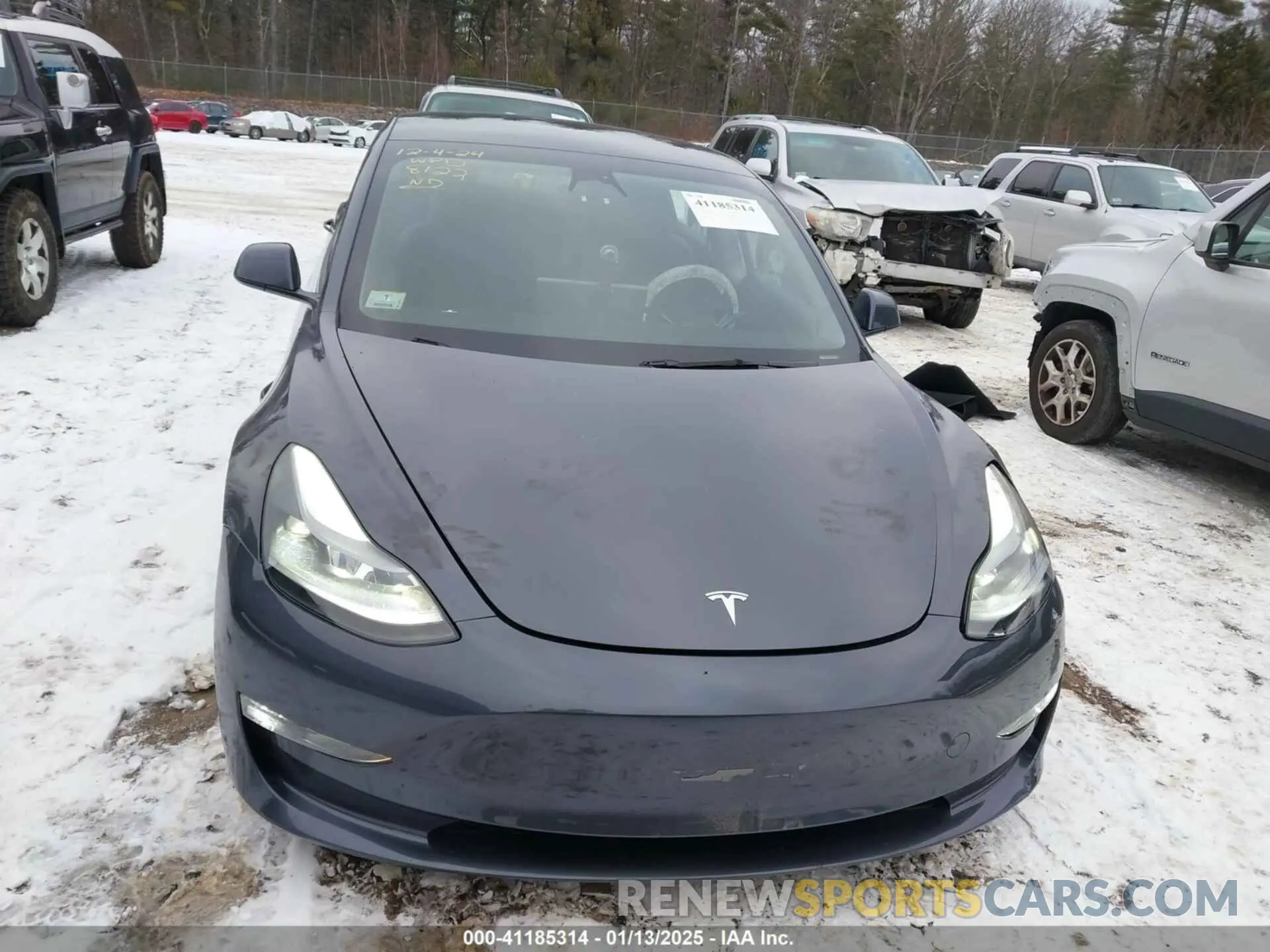 12 fotografías del automóvil dañado 5YJ3E1EBXPF708122 TESLA MODEL 3 2023