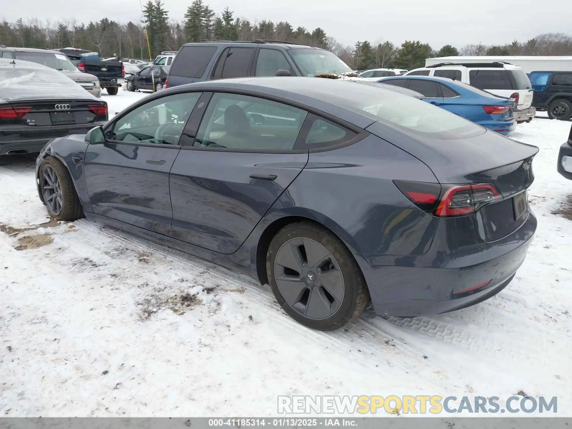 3 fotografías del automóvil dañado 5YJ3E1EBXPF708122 TESLA MODEL 3 2023