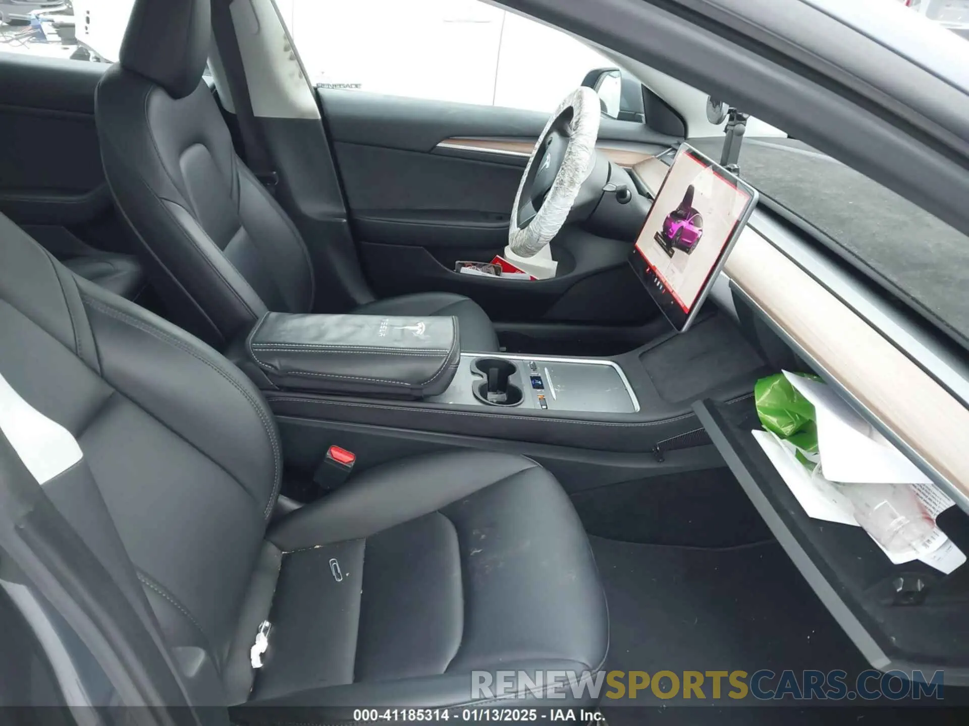 5 fotografías del automóvil dañado 5YJ3E1EBXPF708122 TESLA MODEL 3 2023