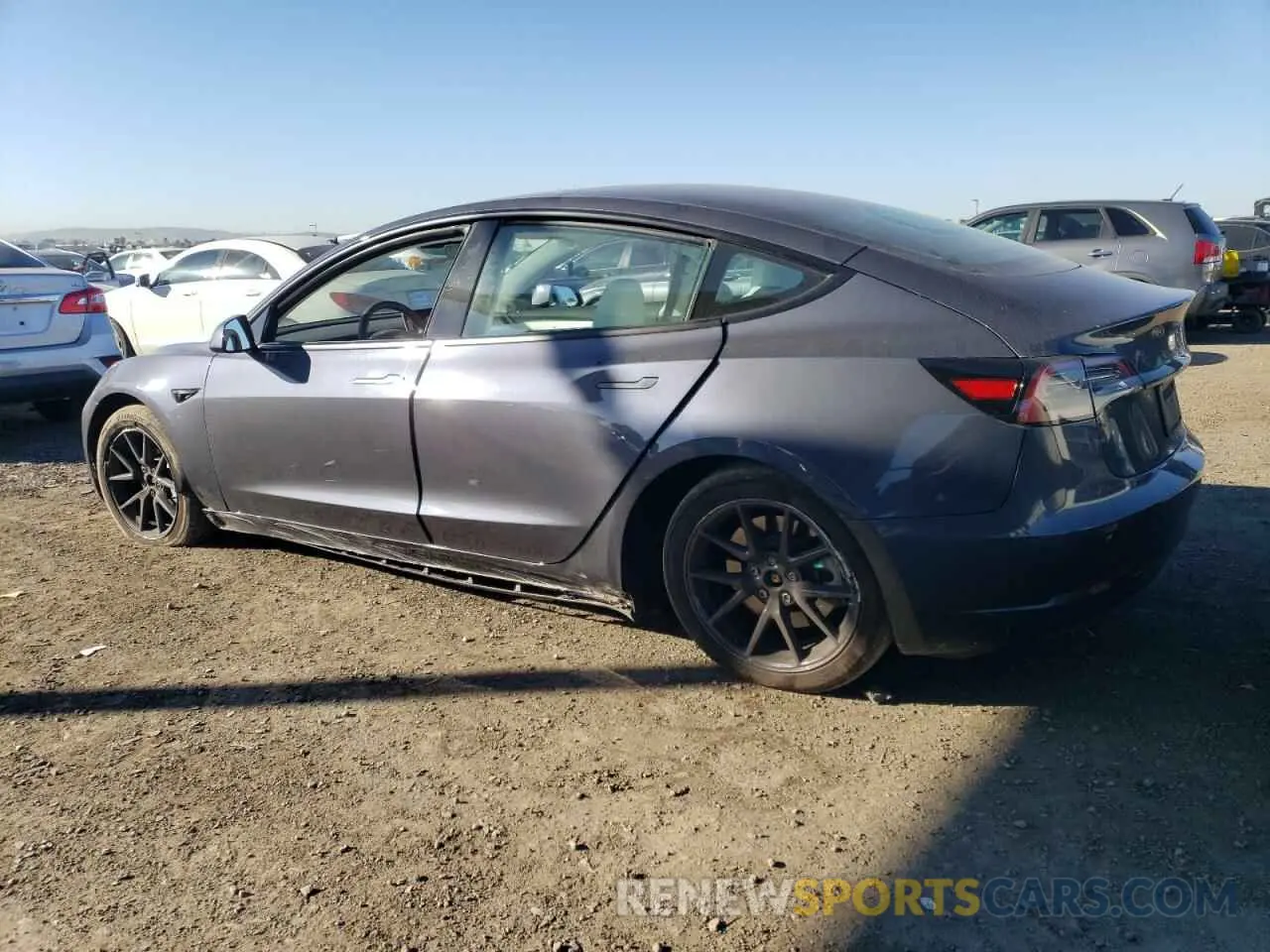 2 fotografías del automóvil dañado 5YJ3E1EBXPF713496 TESLA MODEL 3 2023