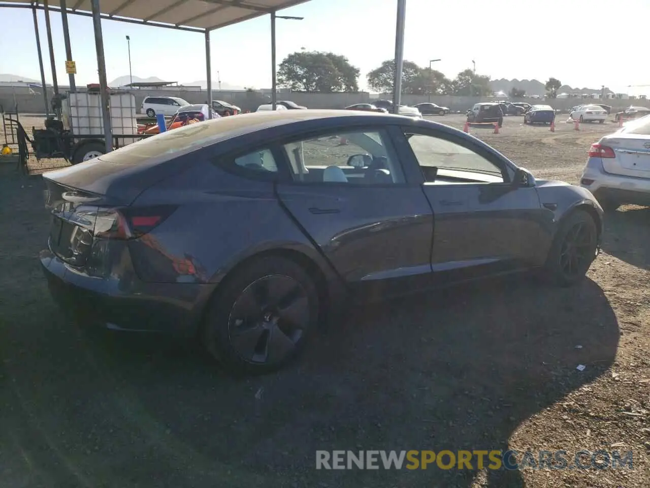 3 fotografías del automóvil dañado 5YJ3E1EBXPF713496 TESLA MODEL 3 2023