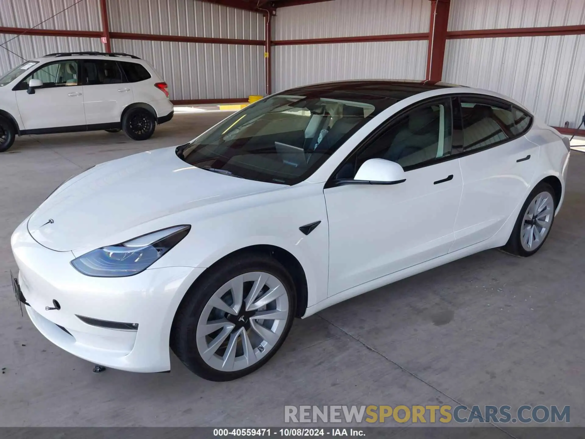 2 fotografías del automóvil dañado 5YJ3E1EBXPF714860 TESLA MODEL 3 2023