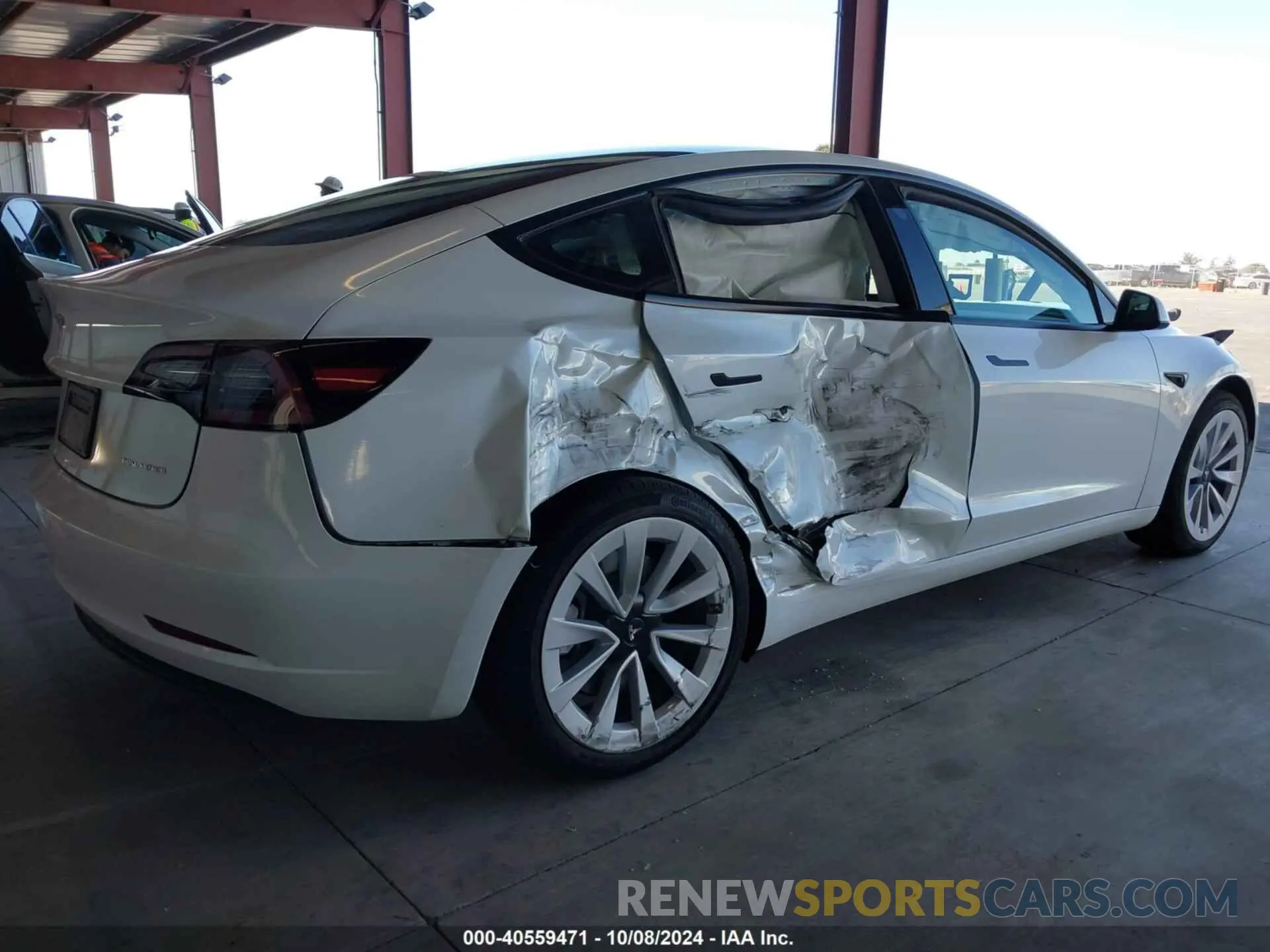 4 fotografías del automóvil dañado 5YJ3E1EBXPF714860 TESLA MODEL 3 2023