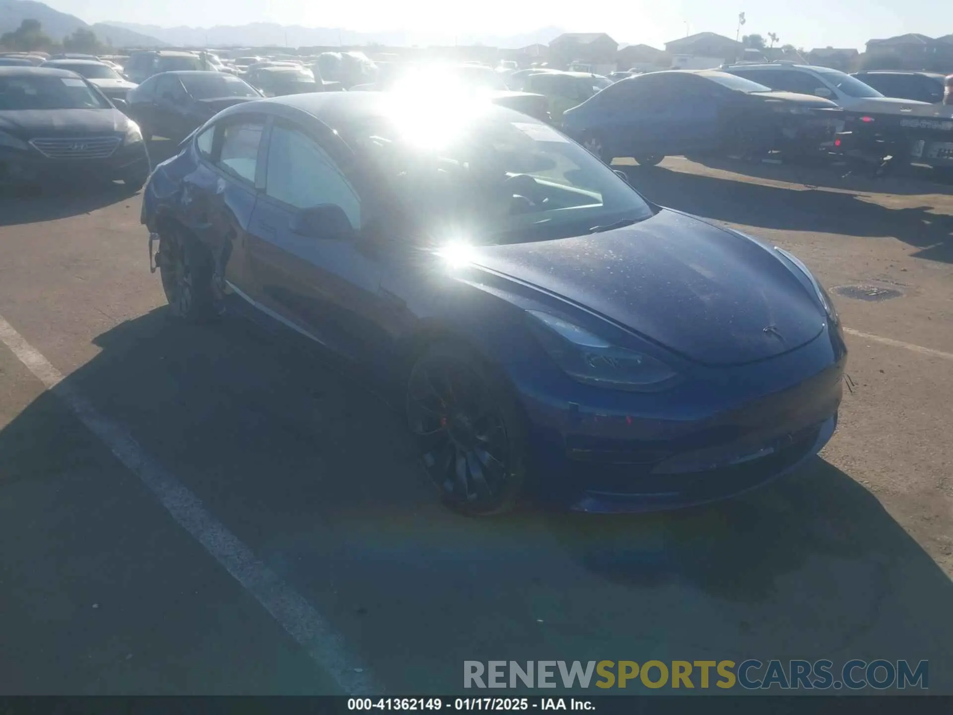 1 fotografías del automóvil dañado 5YJ3E1EC0PF693428 TESLA MODEL 3 2023
