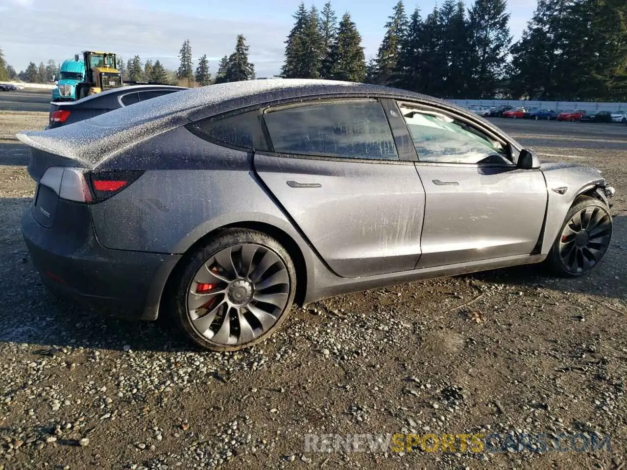 3 fotografías del automóvil dañado 5YJ3E1EC0PF708624 TESLA MODEL 3 2023