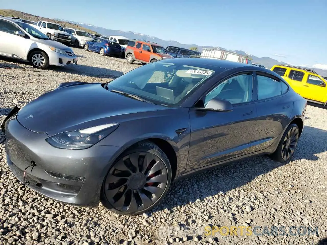 1 fotografías del automóvil dañado 5YJ3E1EC1PF495943 TESLA MODEL 3 2023