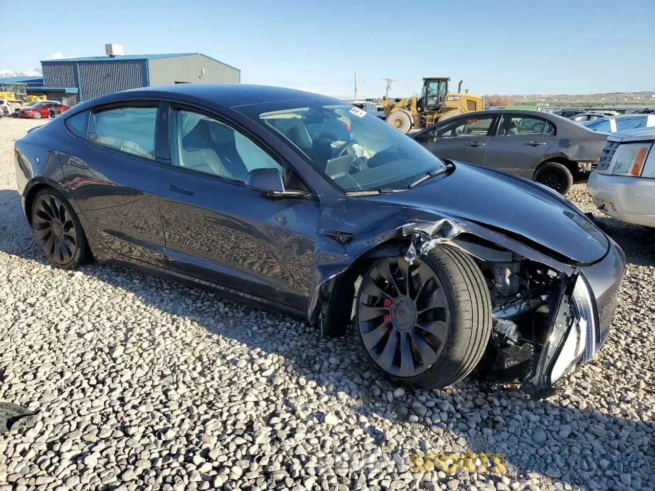 4 fotografías del automóvil dañado 5YJ3E1EC1PF495943 TESLA MODEL 3 2023