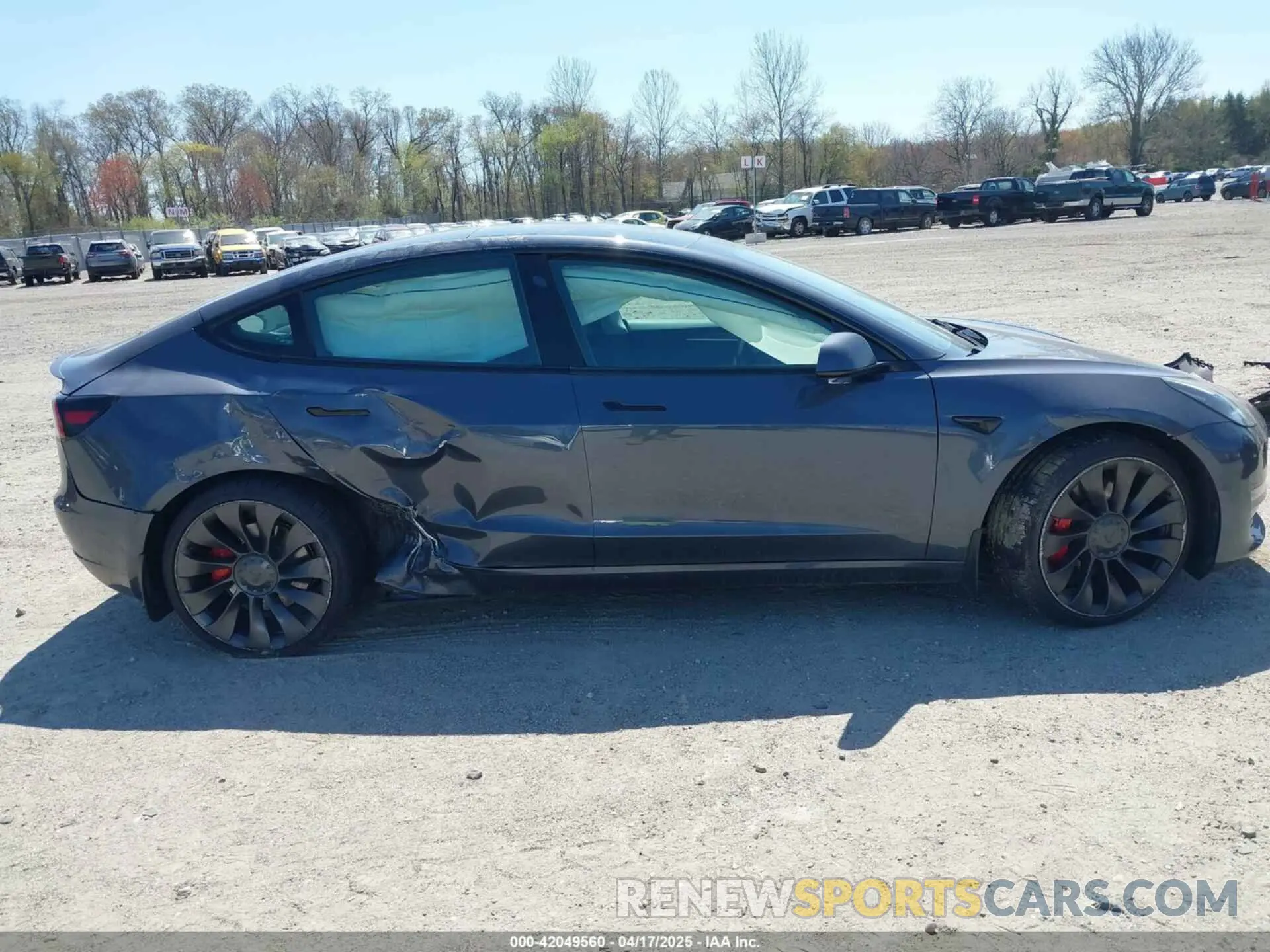 12 fotografías del automóvil dañado 5YJ3E1EC1PF516306 TESLA MODEL 3 2023
