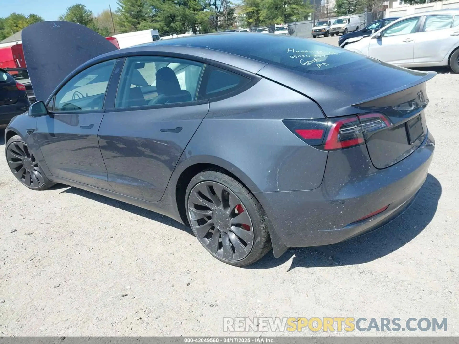 3 fotografías del automóvil dañado 5YJ3E1EC1PF516306 TESLA MODEL 3 2023