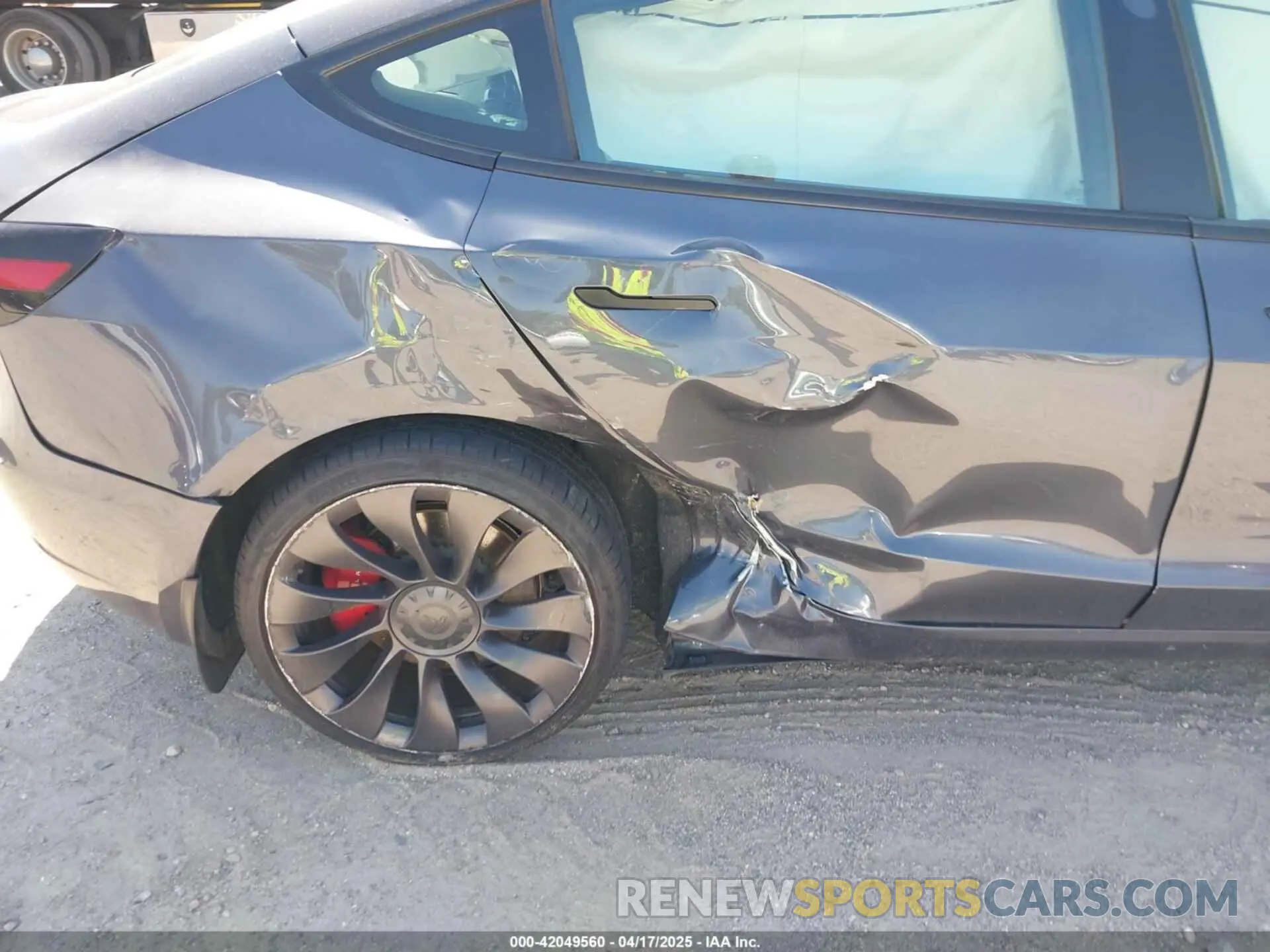 6 fotografías del automóvil dañado 5YJ3E1EC1PF516306 TESLA MODEL 3 2023