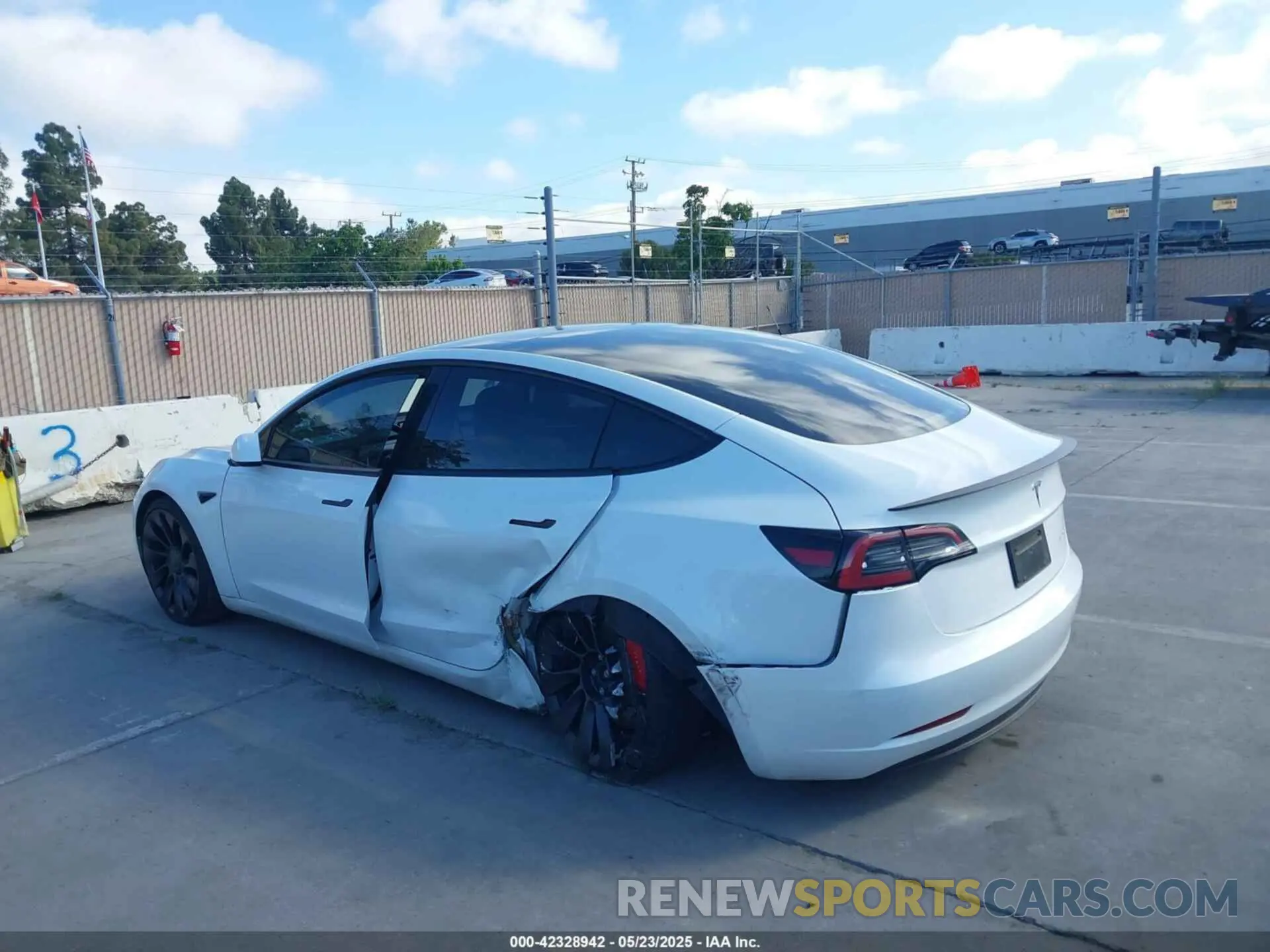 6 fotografías del automóvil dañado 5YJ3E1EC1PF608354 TESLA MODEL 3 2023