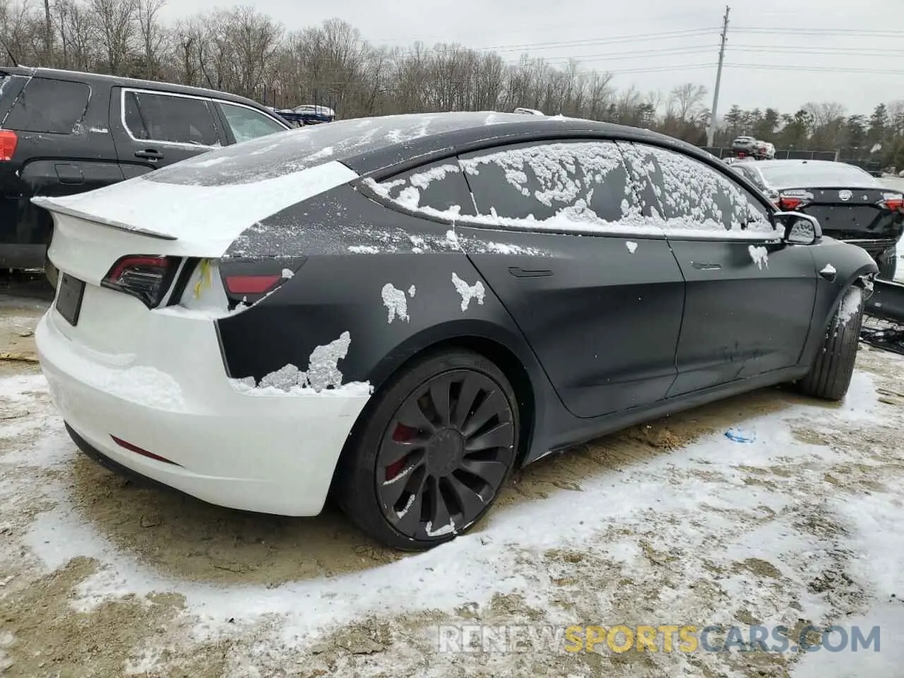 3 fotografías del automóvil dañado 5YJ3E1EC1PF609990 TESLA MODEL 3 2023